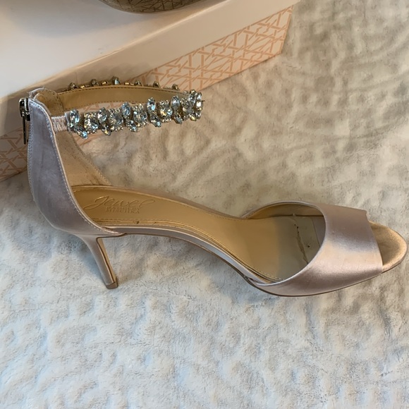 Badgley Mischka Jewel Rose Gold Genevieve Size 8.5 - Picture 3 of 12